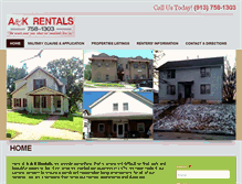 Tablet Screenshot of aandkrentals.net